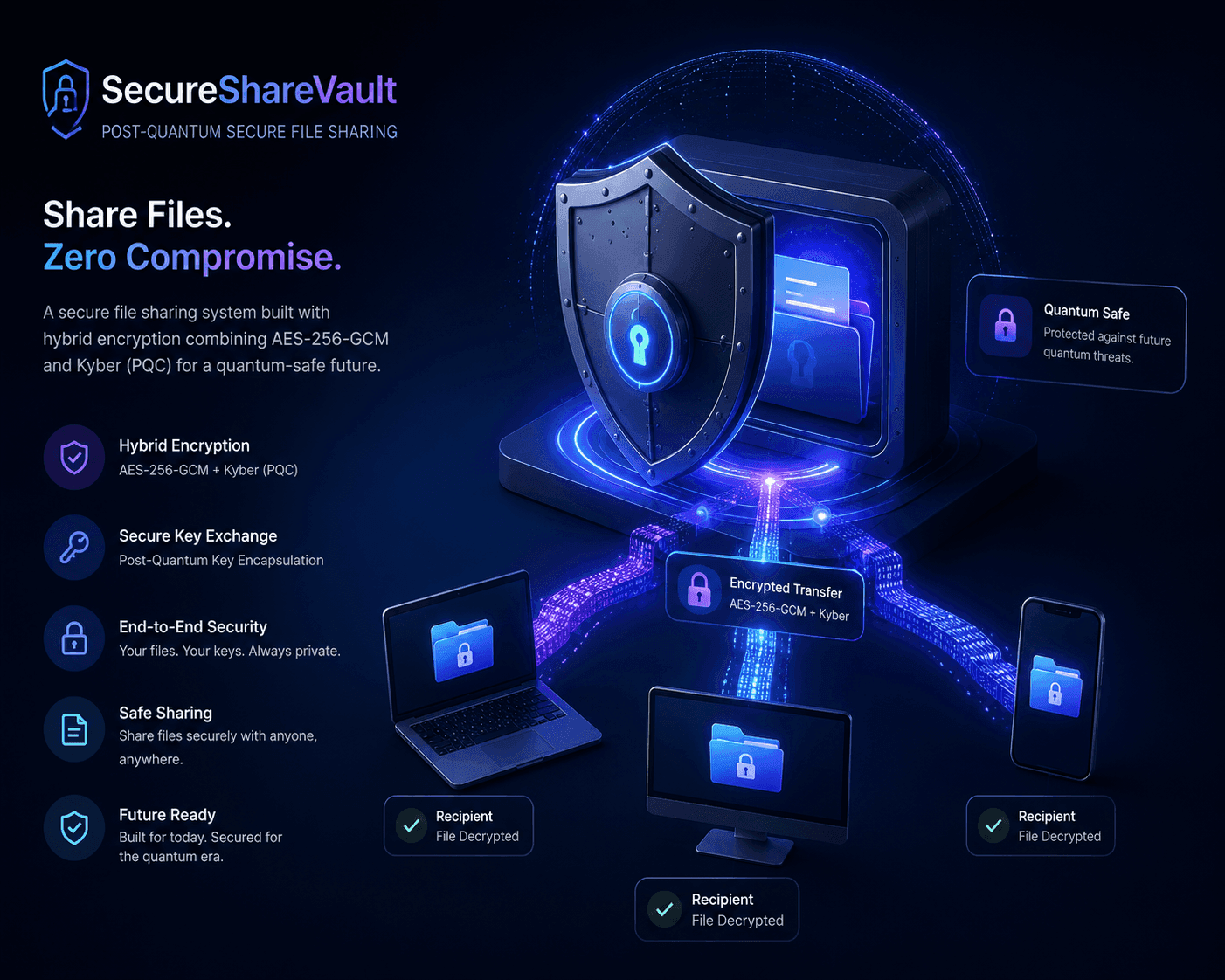 SecureShareVault — visual preview