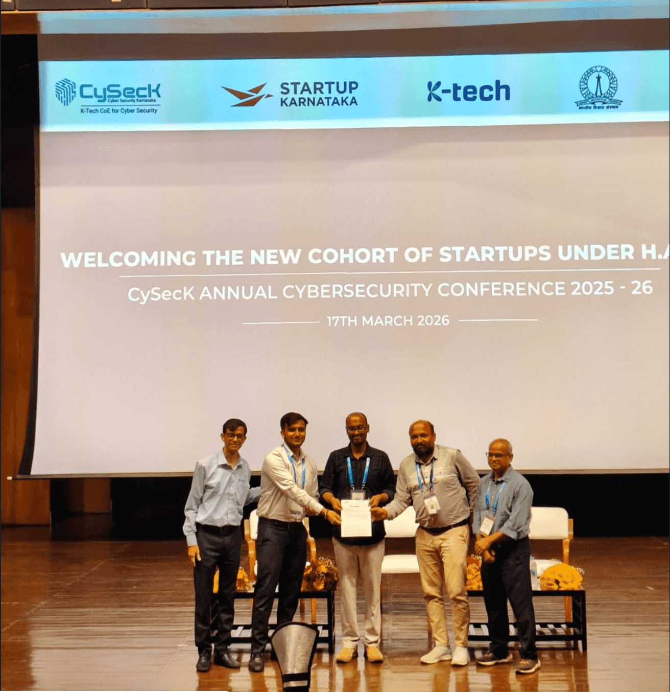 Selected for CySecK Cohort-5 — LinkedIn post visual