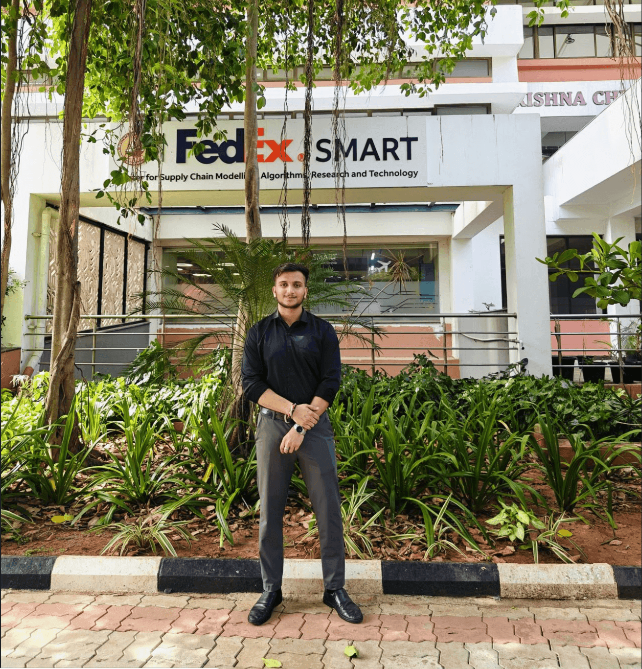 FedEx × IIT Madras Startup Cohort — LinkedIn post visual